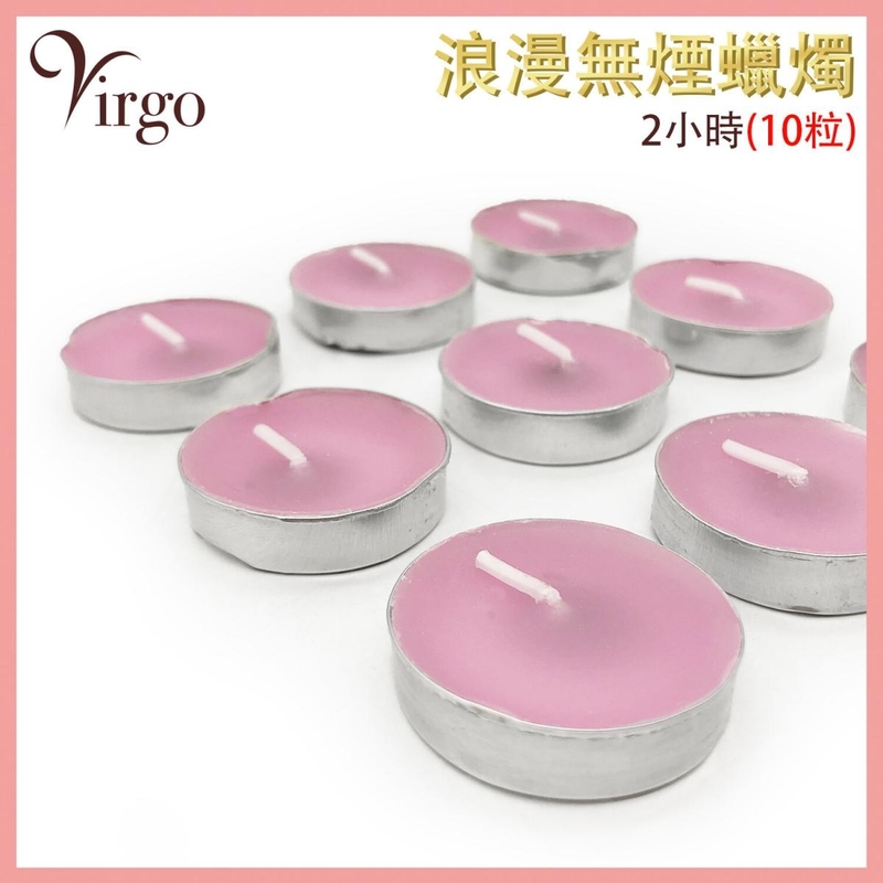 10 candles per box 2 hours PINK nonsmoking candles Smokeless tea candle V-CANDLE-10-PINK