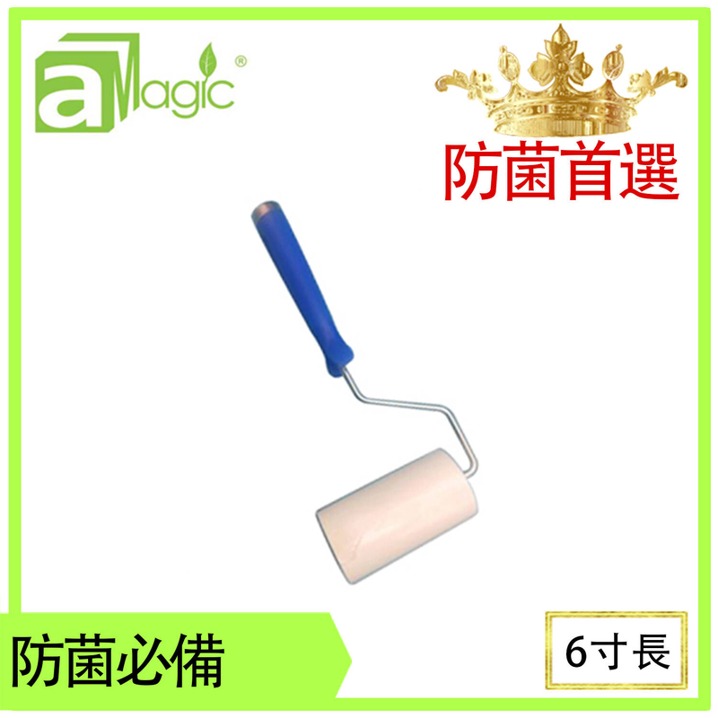 Magic Roller 6 inch, 100 sheets rippable sticky film, handle included, dust removal antibacterial (R6K)