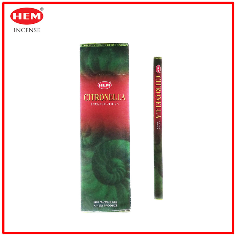 (8 pcs per box) CITRONELLA Travel 100% natural Indian handmade travel incense sticks HSQUARE-CITRONELLA