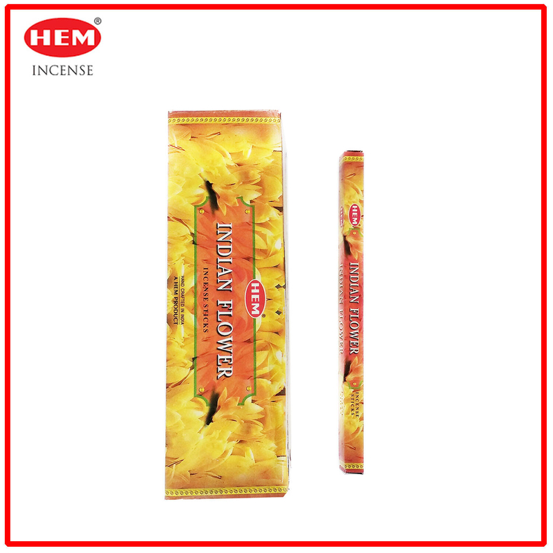 (8 pcs per box) INDIAN FLOWER Travel 100% natural Indian handmade travel incense sticks HSQUARE-INDIAN-FLOWER