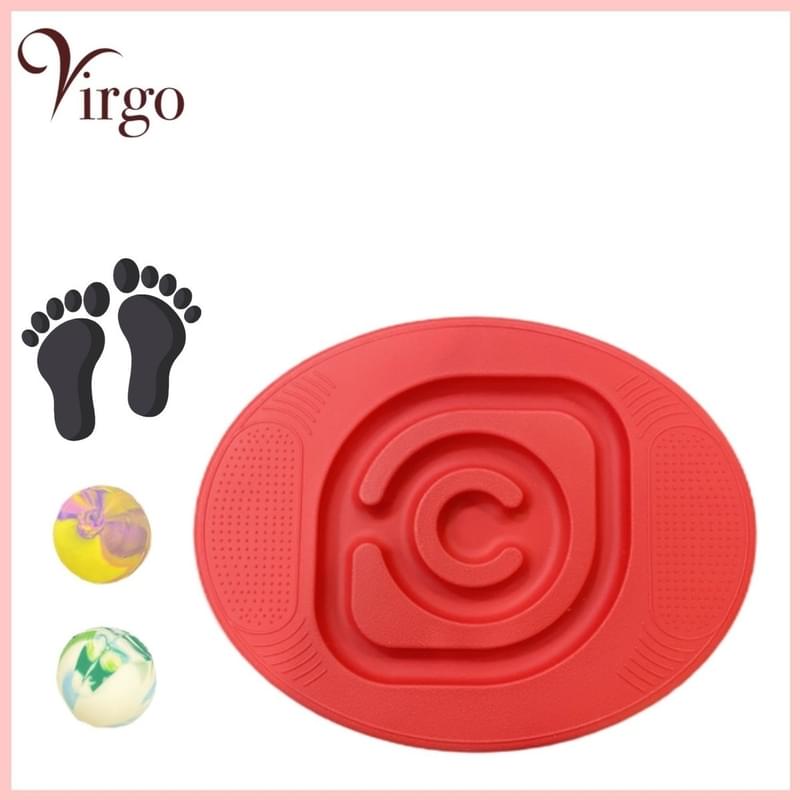 RED tactile training balance board toys, concentration on hand-eye coordination (V-TOY-BALANCE-RED)