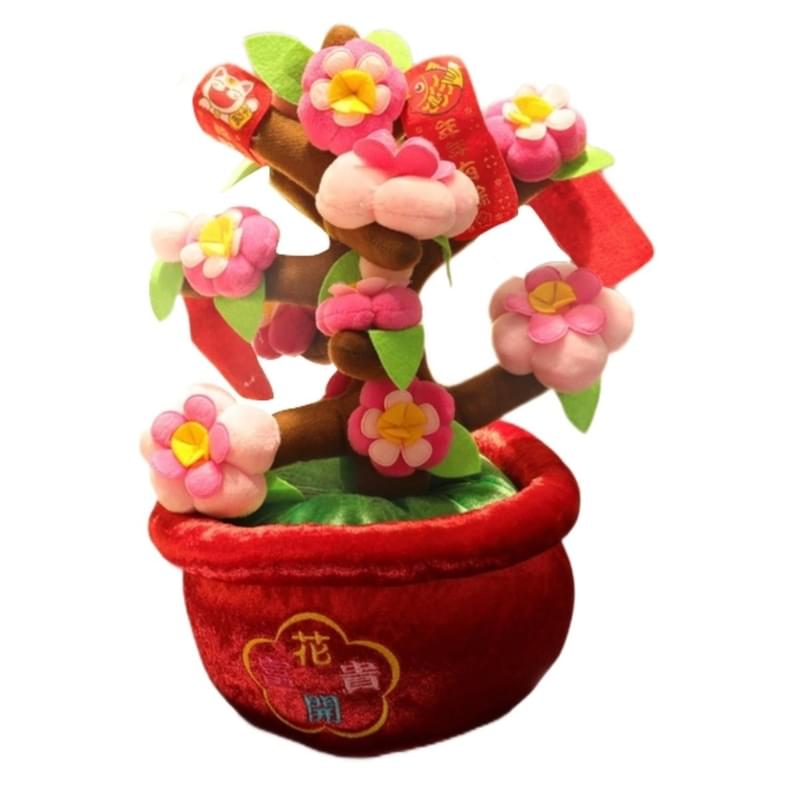 Cute simulation Chinese New  Year Lucky Flower Plant, House Home Decoration (V-PLANT-FLOWER-L)