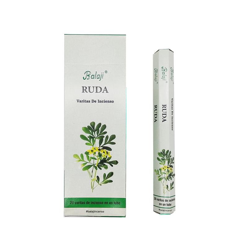 (20pcs per Hexagonal Box) RUDA 100% natural Indian handmade incense sticks  BHEX-STD-RUDA
