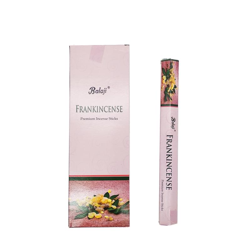 (20pcs per Hexagonal Box) FRANKINCENSE 100% natural Indian handmade incense sticks  BHEX-STD-FRANKINCENSE