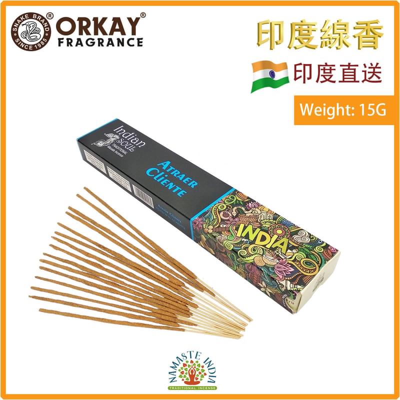 (15g/box) ATTRACT CLIENT 100% natural Indian handmade incense sticks  OK-MASALA-15G-ATTRACT-CLIENT