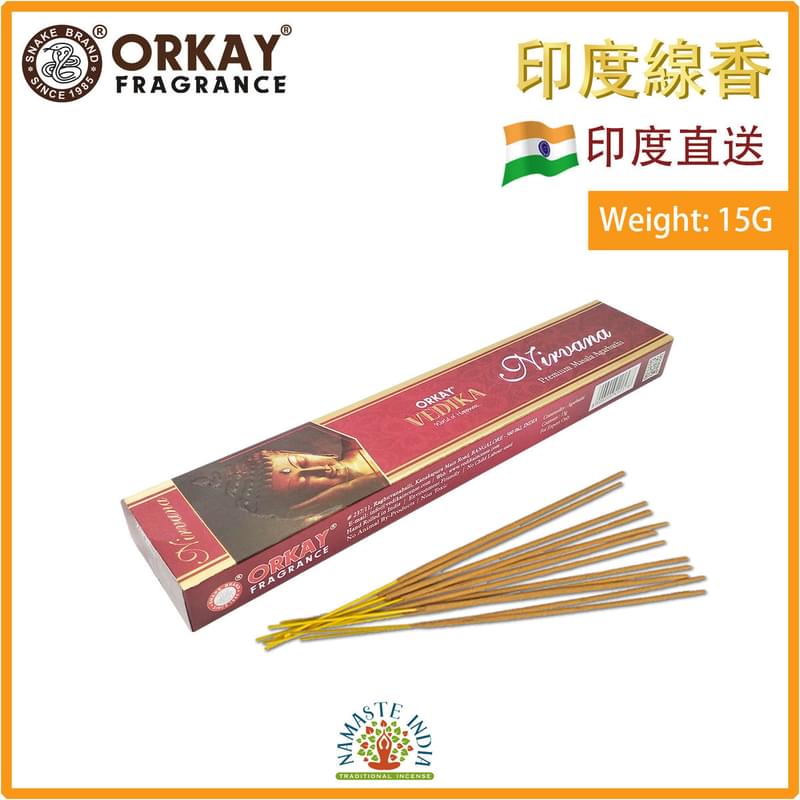 (15g/box) NIRVANA 100% natural Indian handmade incense sticks  OK-VEDIKA-15G-NIRVANA