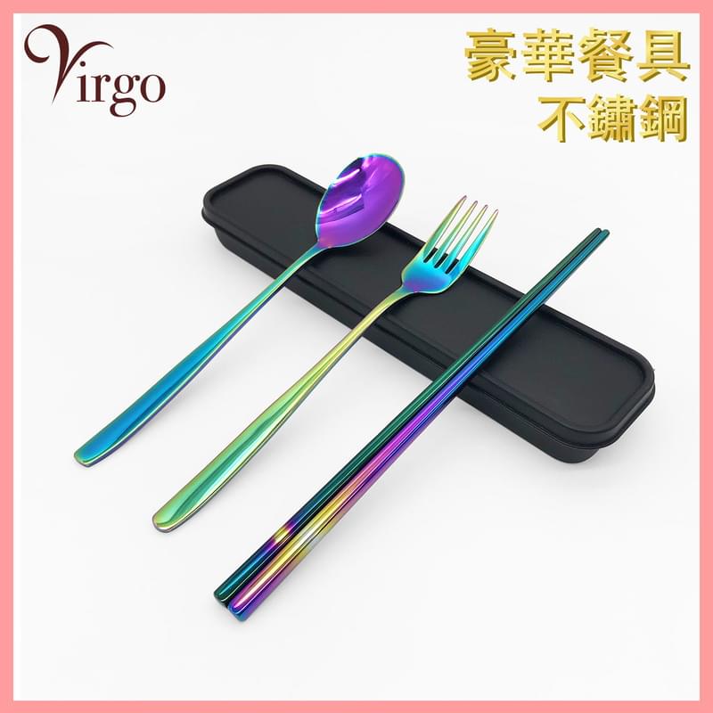 MULTI color 304 stainless steel cutlery set, environmentally friendly tableware(VHOME-TABLEWARE-304-COLOR)