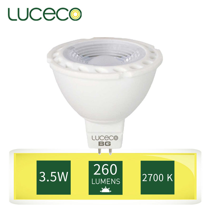 LUCECO - LED燈泡 MR16射燈 3.5W 2700K黃光/暖白光 （型號：LMW3W26）