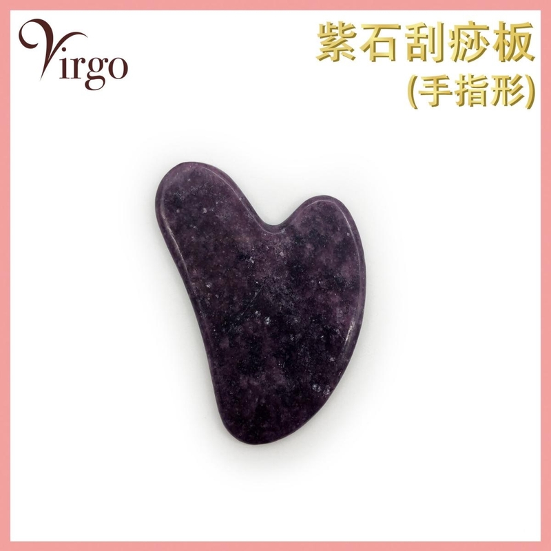 (FINGER) 100% Natural Purple Quartz Massage Board Beauty massage face-lift Stick V-JADE-FINGER-PURPLE