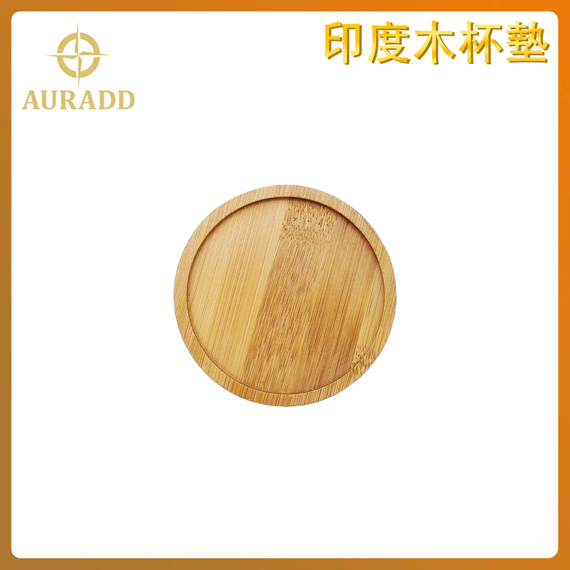 Indian handmade round shape wooden coaster incense plate AD-INWD-CST-ROUND