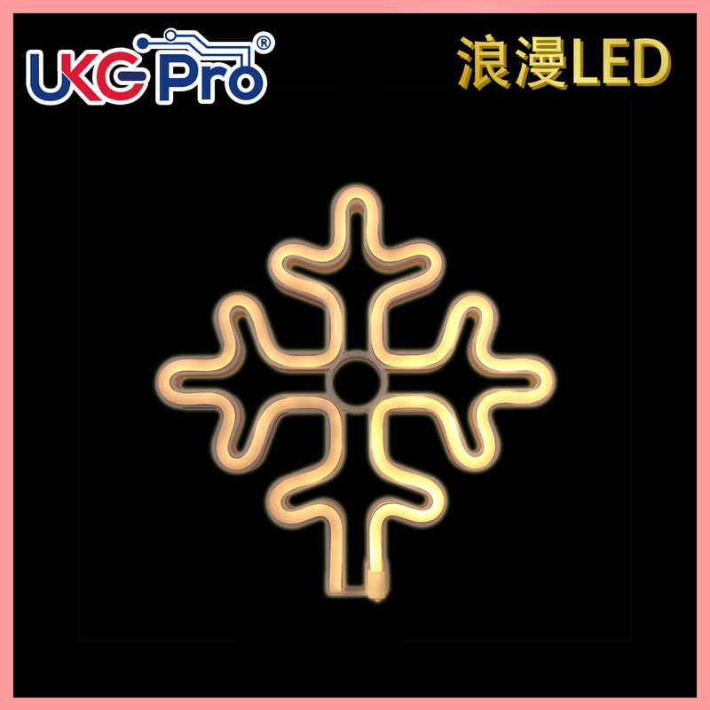 SNOW FLAKE LED Decoration Neon Table Light, Christmas  birthday Graduation Ceremony party (ULD-SNOWFLAKE-WM)