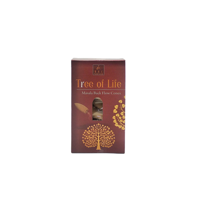 (10pcs per box) TREE OF LIFE 100% natural Indian handmade masala backflow incense cones  Yoga meditating cones BCONE-MBF-TREE-OF-LIFE