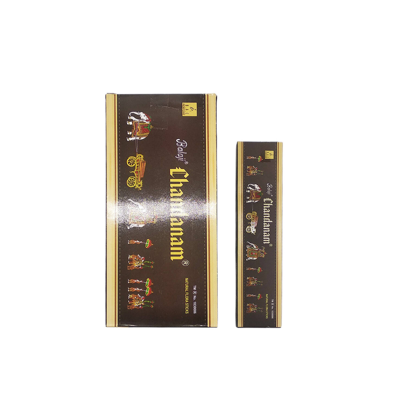 CHANDANAM Royal Grade Incense Sticks, 100% Natural Handmade Indian 25g/box (BIS9-25G-CHANDANAM)