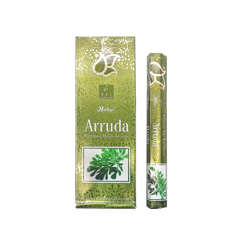 (20pcs per Hexagonal Box) ARRUDA 100% natural Indian handmade Masala incense stick  BHEX-MAS-ARRUDA