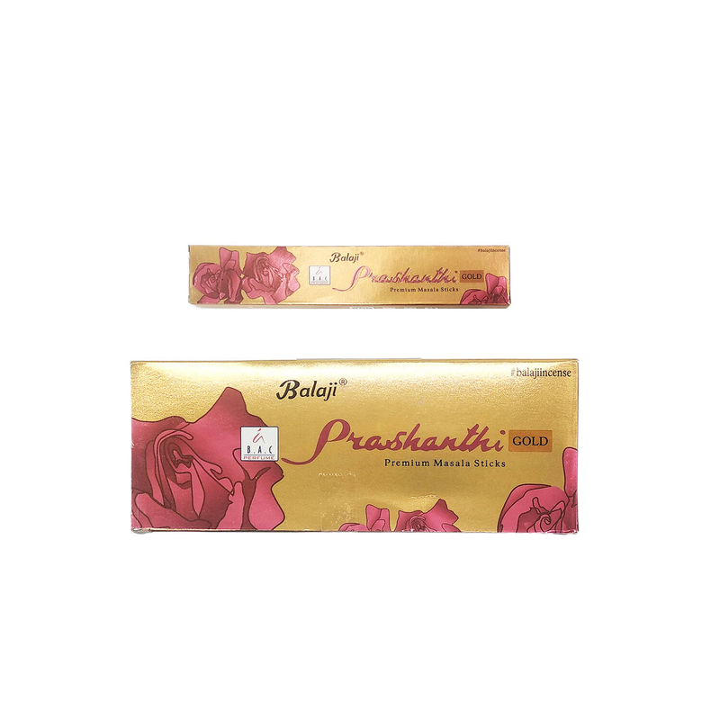 PRASHANTHI Premium Masala Incense Stick, India 100% Natural Handmade (BIS8-15G-PRASHANTHI)