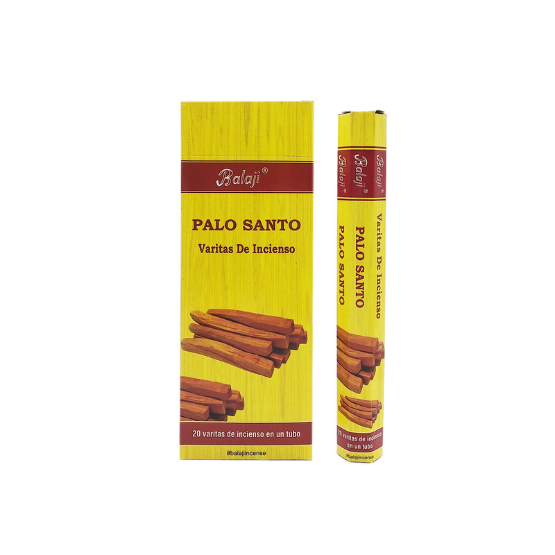 (20pcs per Hexagonal Box) PALO SANTO 100% natural Indian handmade incense sticks  BHEX-STD-PALO-SANTO