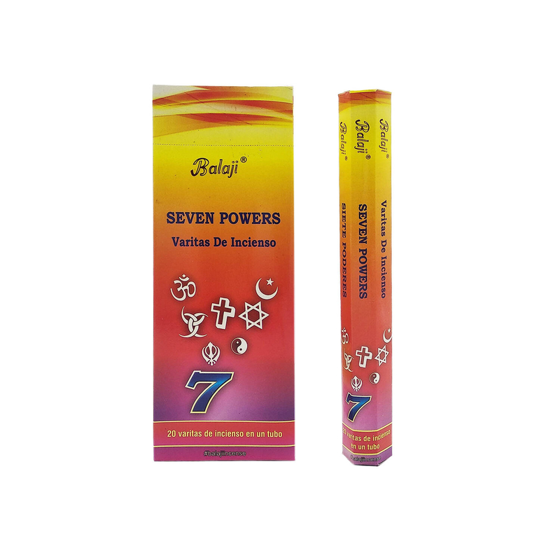 SEVEN POWERS Incense Stick, India 100% Natural Handmade world class (BHEX-STD-SEVEN-POWERS)