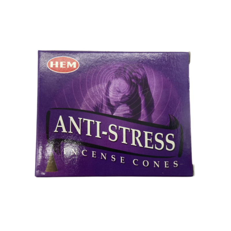 ANTI STRESS消除壓力印度圓錐香薰(塔香) 10粒四方盒裝塔香 進口純天然手工制作圓錐體香熏 瑜珈塔形香 錐粒香薰 治療減壓圓錐香 抗疫防菌香薰 情調氣氛塔香 僻味圓錐香HCONE-ANTI-STRESS