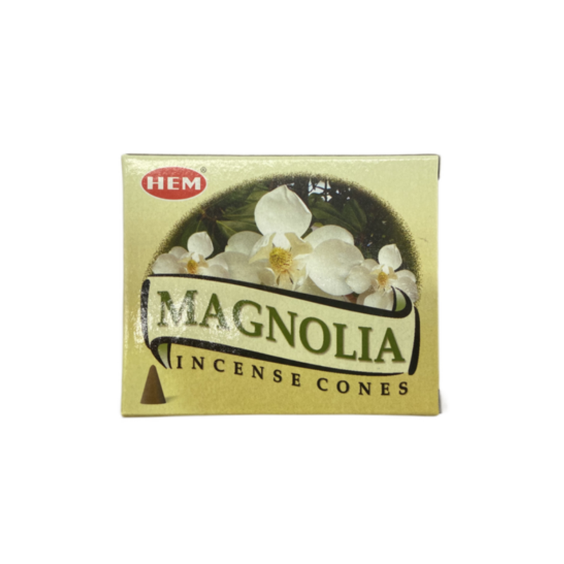 MAGNOLIA Incense Cone 100% Natural India Handmade meditating cones HCONE-MAGNOLIA