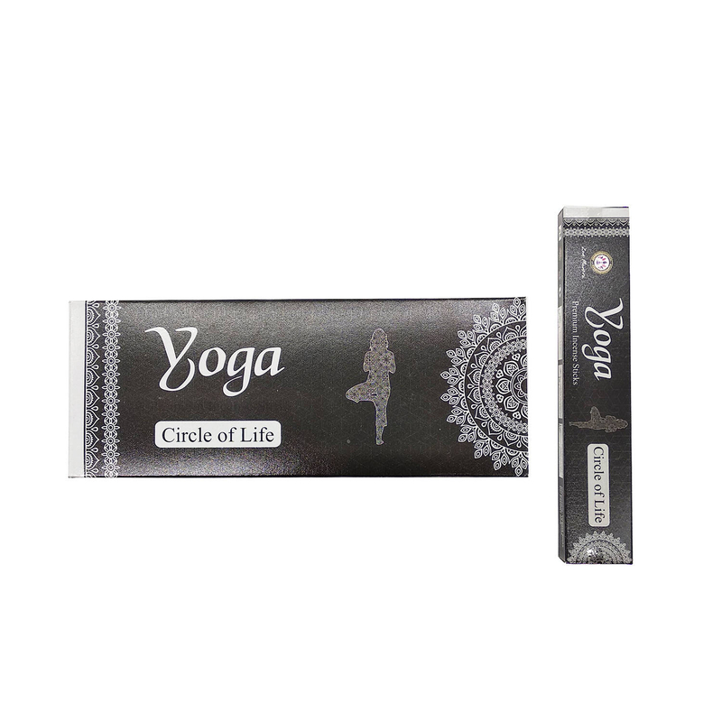 CIRCLE OF LIFE Yoga Premium Incense Sticks, India Handmade (ZIS-YOGA-CIRCLE-OF-LIFE)