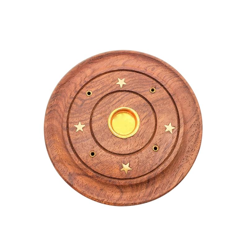 Made in India handmade ROUND incense Holder, HEM Incense stick and cone burner Hot Sale (HIH-ROUND)