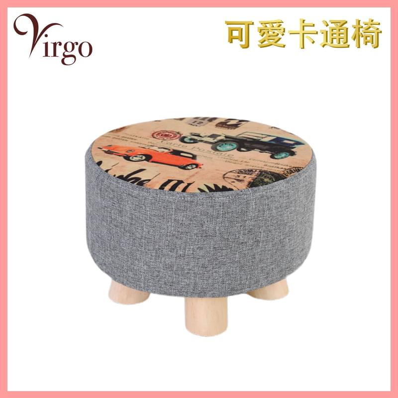 20CM high little car cartoon wood chair, exquisite fabric BB SOFA (V-CHAIR-20CM-CAR)