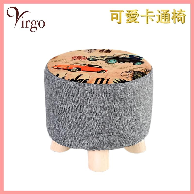 25CM high little car cartoon wood chair, exquisite fabric BB SOFA (V-CHAIR-25CM-CAR)