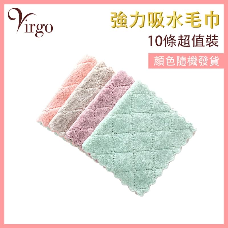 10pcs strong absorbent towels, soft and durable. Multi-purpose cleaning cloth (VHOME-TABLE-CLOTH-10)